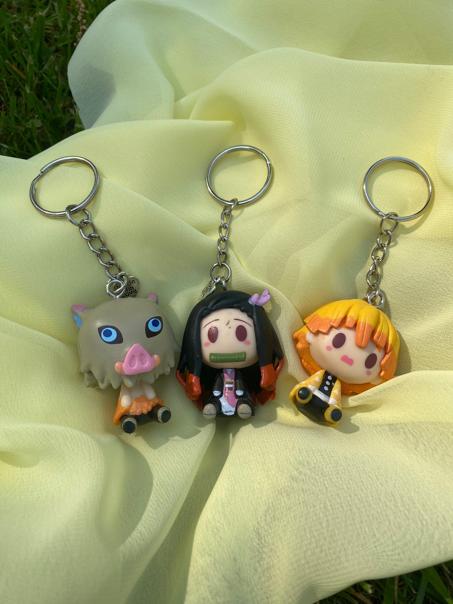 Mini Kawaii Demon Slayer Anime Figure Keychain