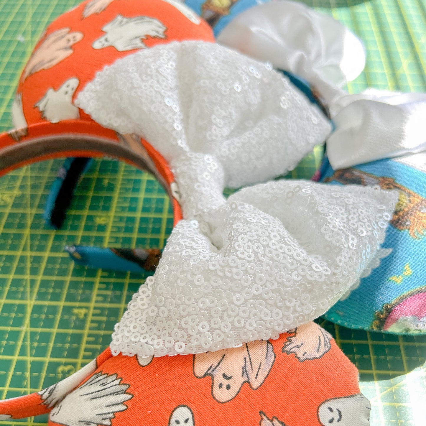 Glow in the Dark Orange Ghost Ears