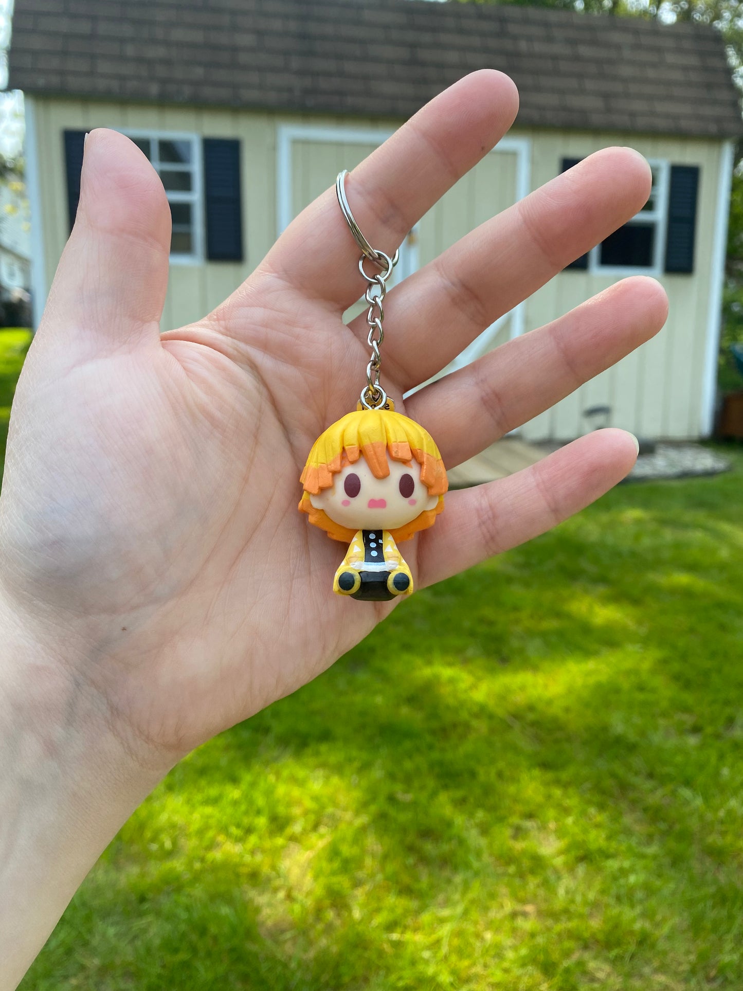 Mini Kawaii Demon Slayer Anime Figure Keychain