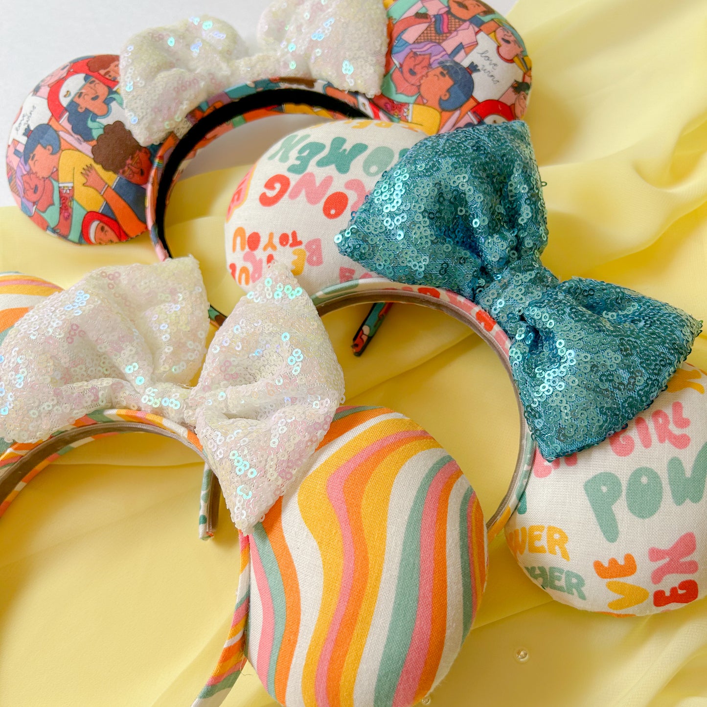 Pastel Groovy Mickey Mouse Ears