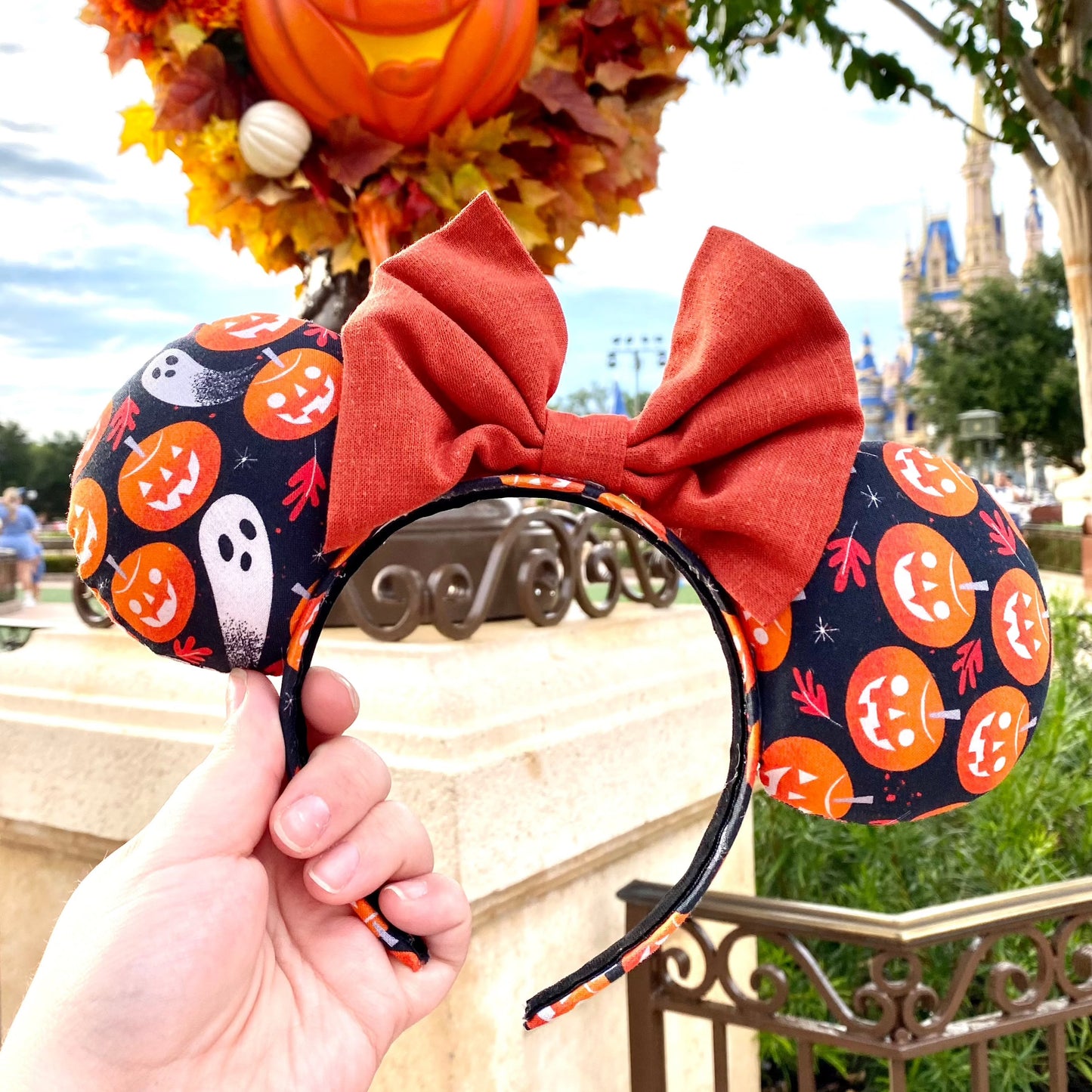 Pumpkin Ghost Mouse Ears