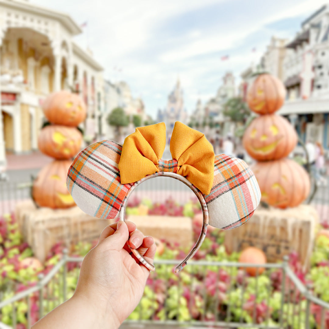 Cozy Fall Plaid Mouse Ears