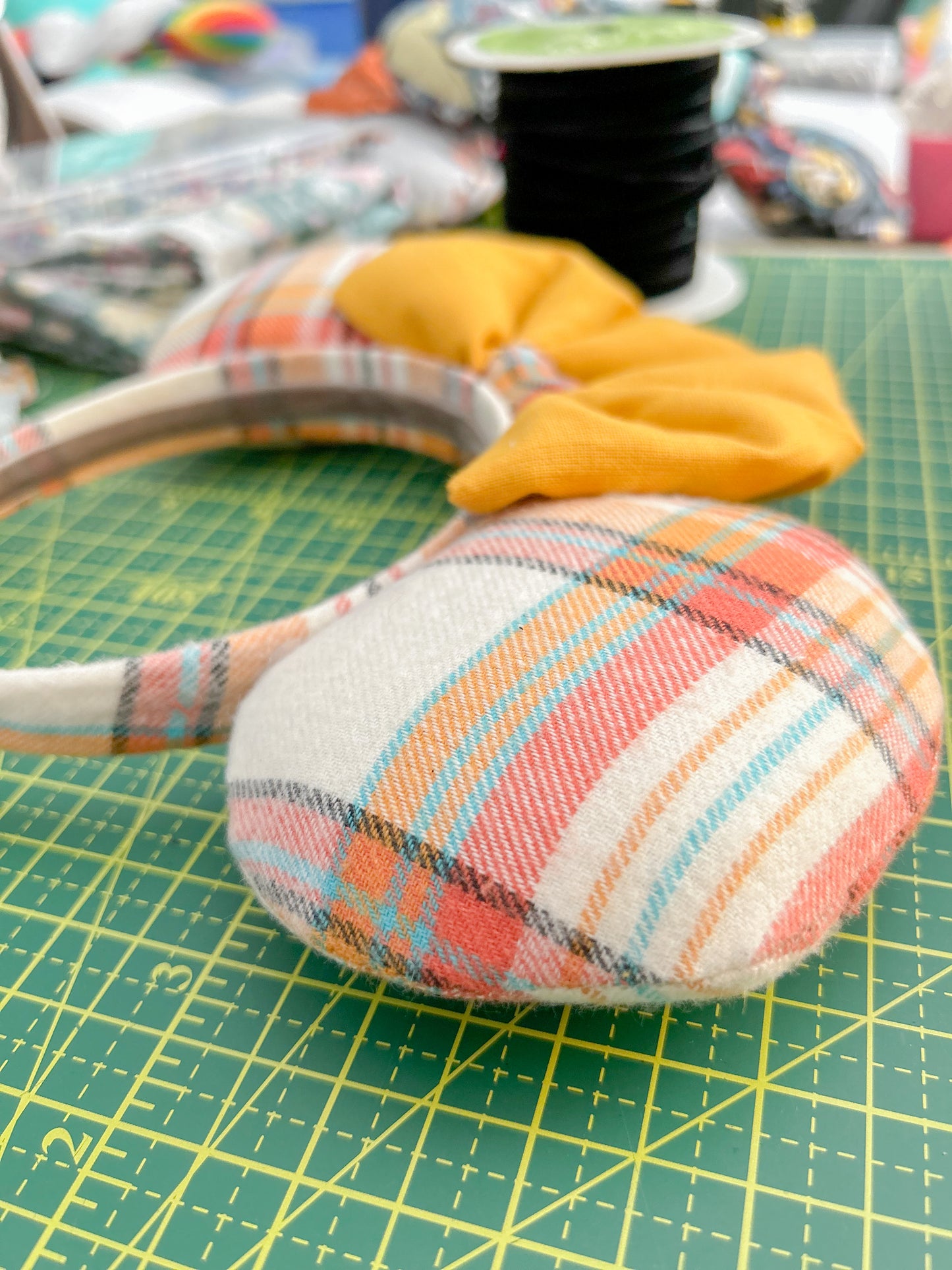 Cozy Fall Plaid Mouse Ears