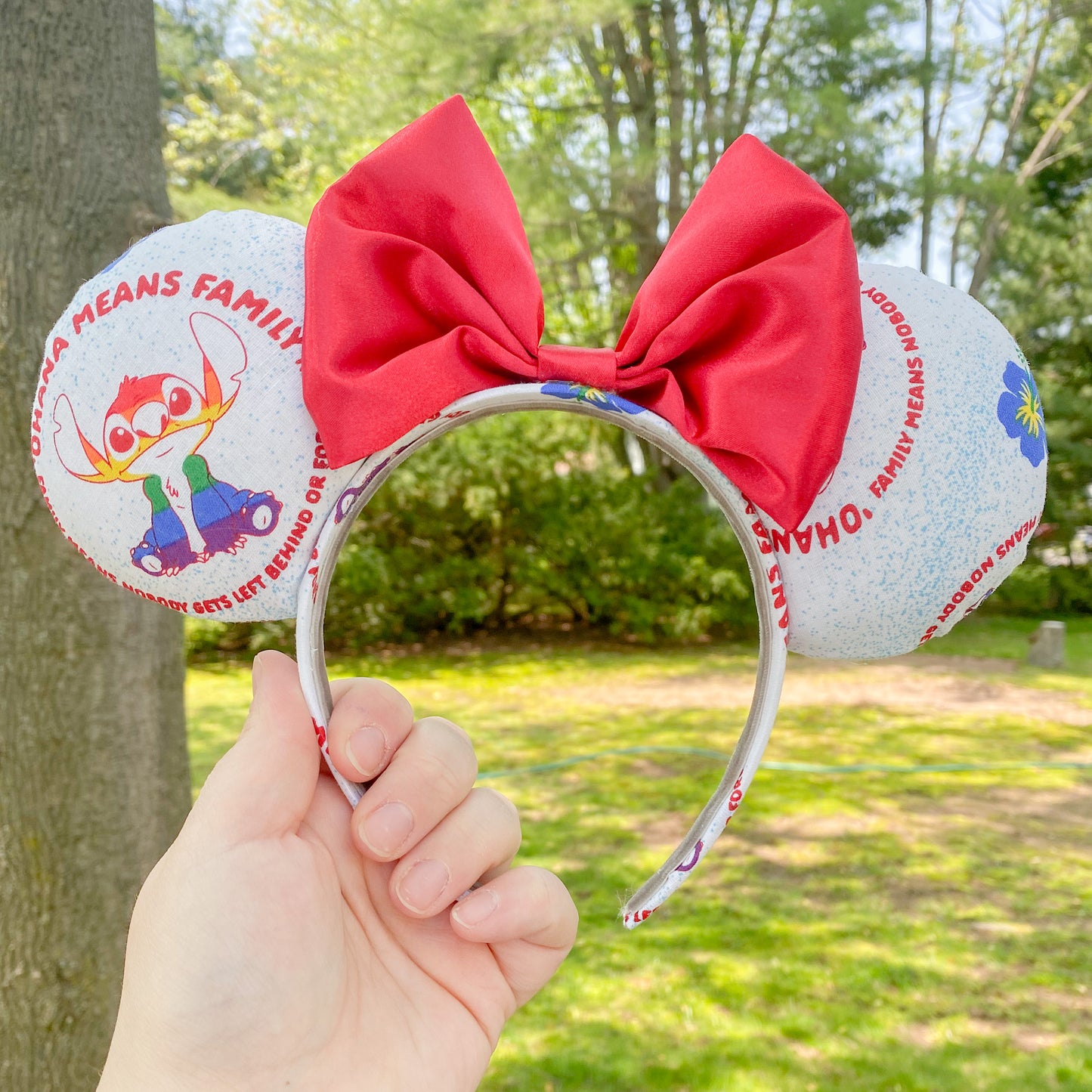 Stitch's Rainbow Ohana Mouse Ears