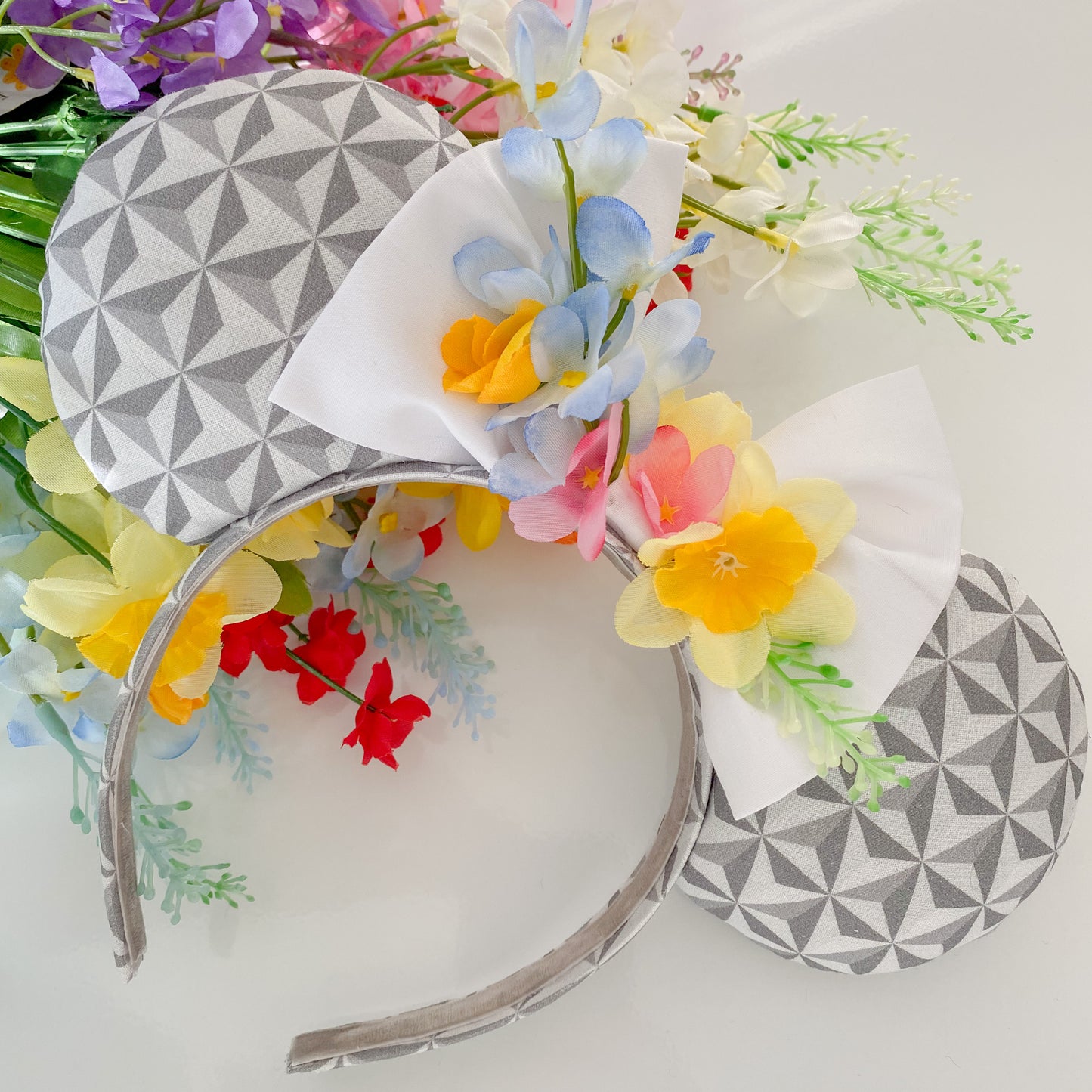 Epcot Ball Flower and Garden Festival SpaceShip Mickey Mouse Ears