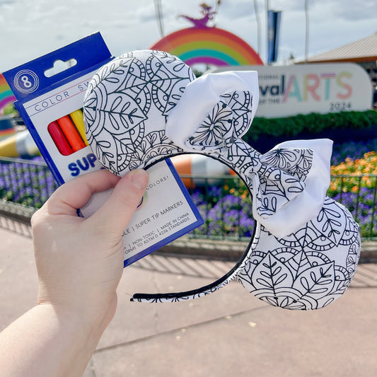 FARTs inspired Coloring Book Minnie Ears