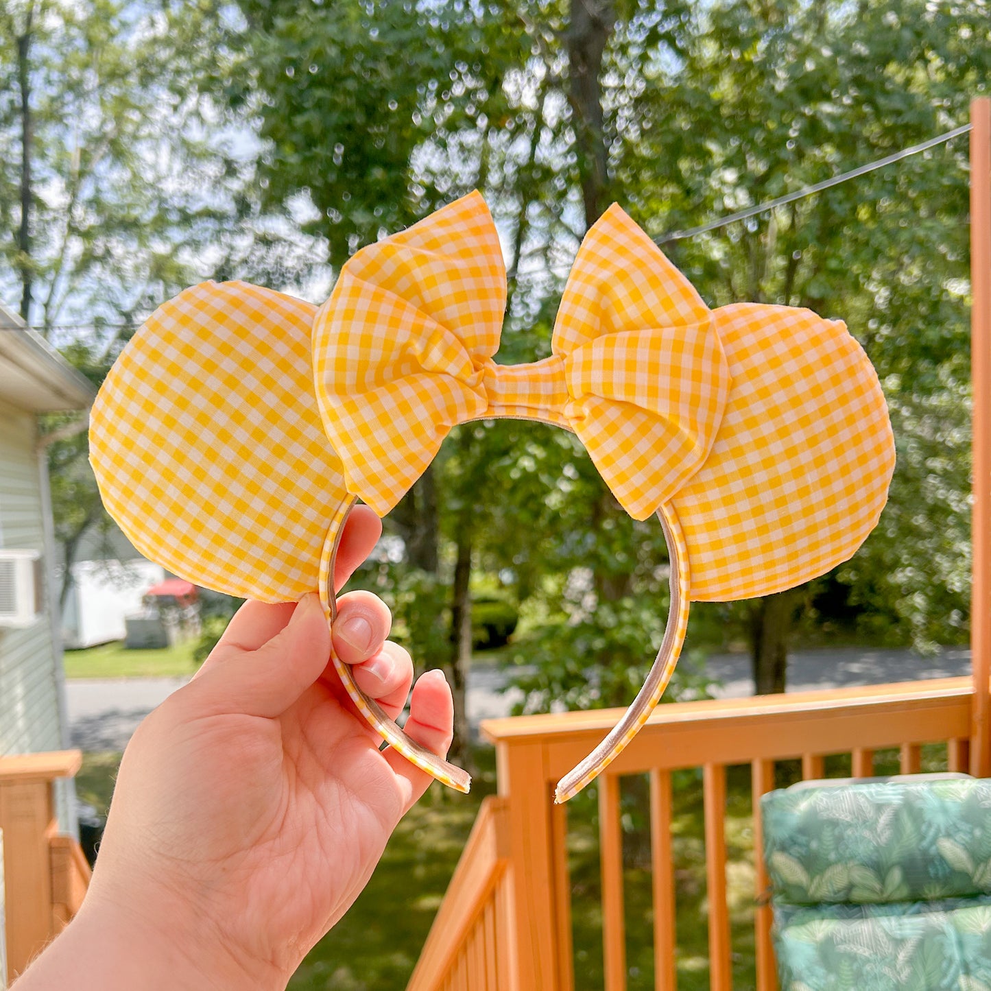Gingham Mouse Ears | Pick Your Favorite Color