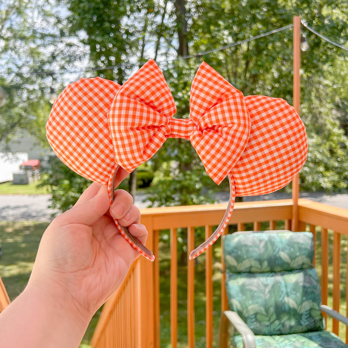 Gingham Mouse Ears | Pick Your Favorite Color