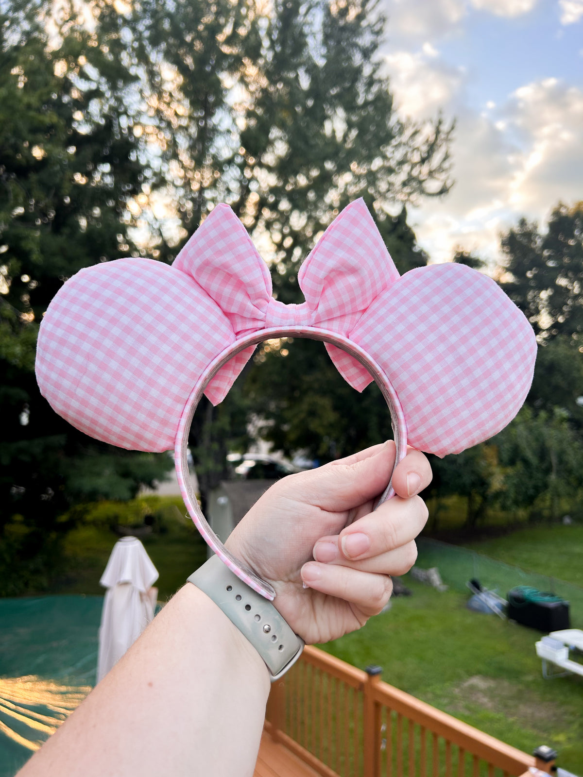 Gingham Mouse Ears | Pick Your Favorite Color