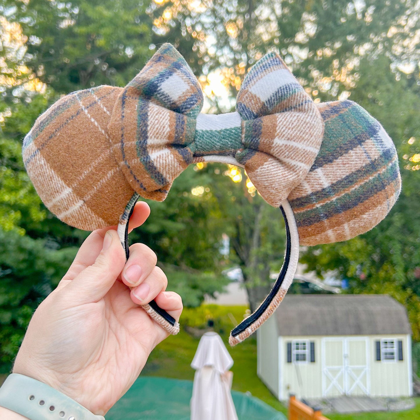 Cozy Cabin Mouse Ears | Fall Flannel Mouse Ears