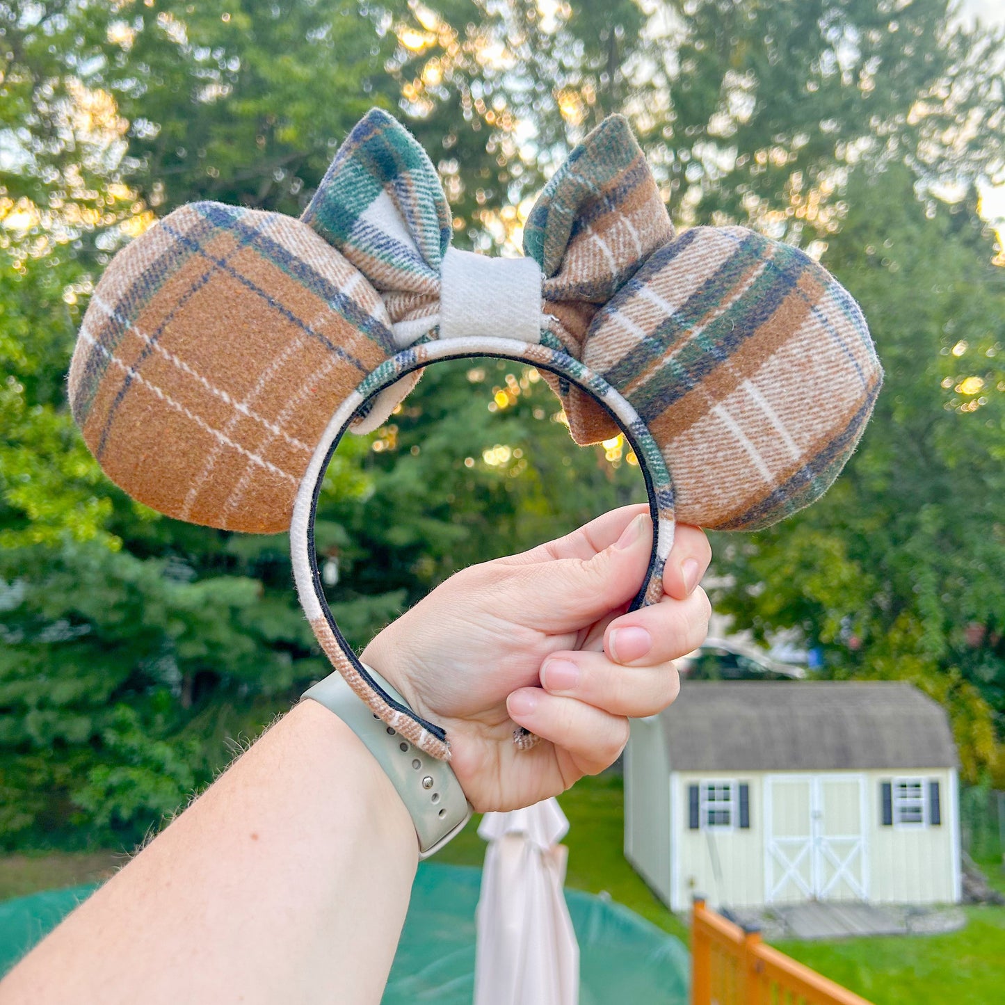 Cozy Cabin Mouse Ears | Fall Flannel Mouse Ears
