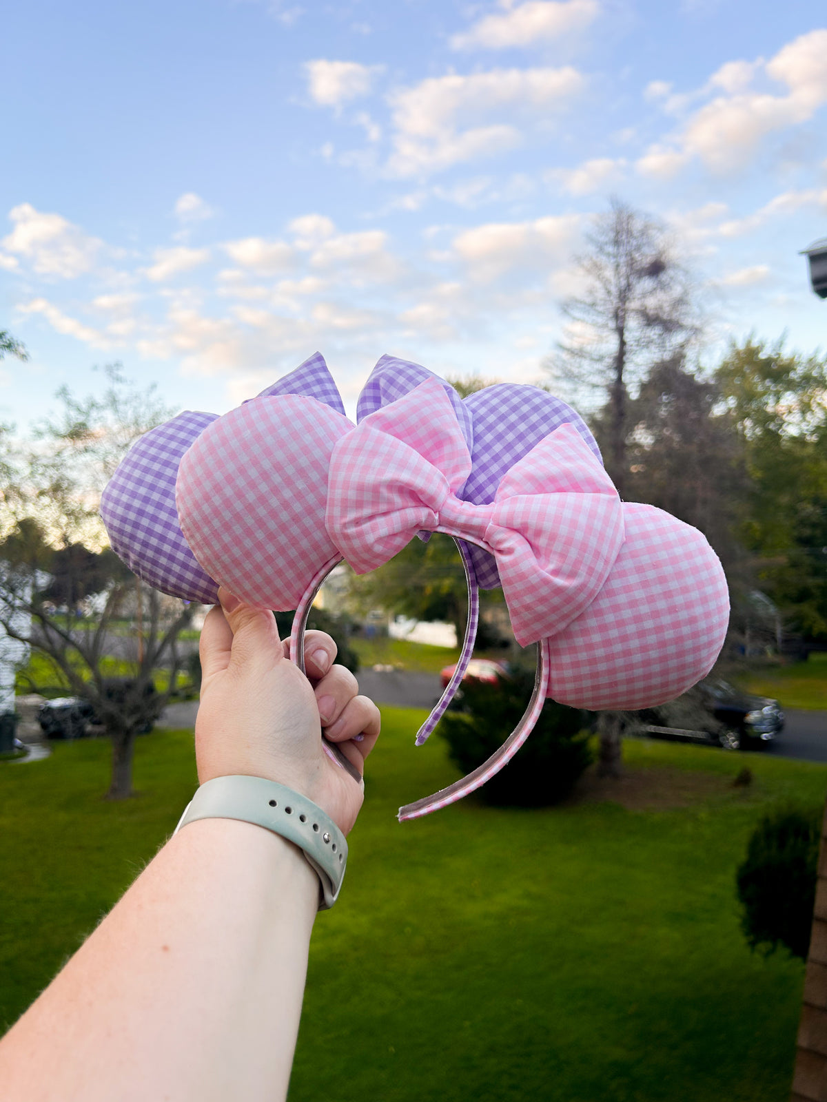 Gingham Mouse Ears | Pick Your Favorite Color