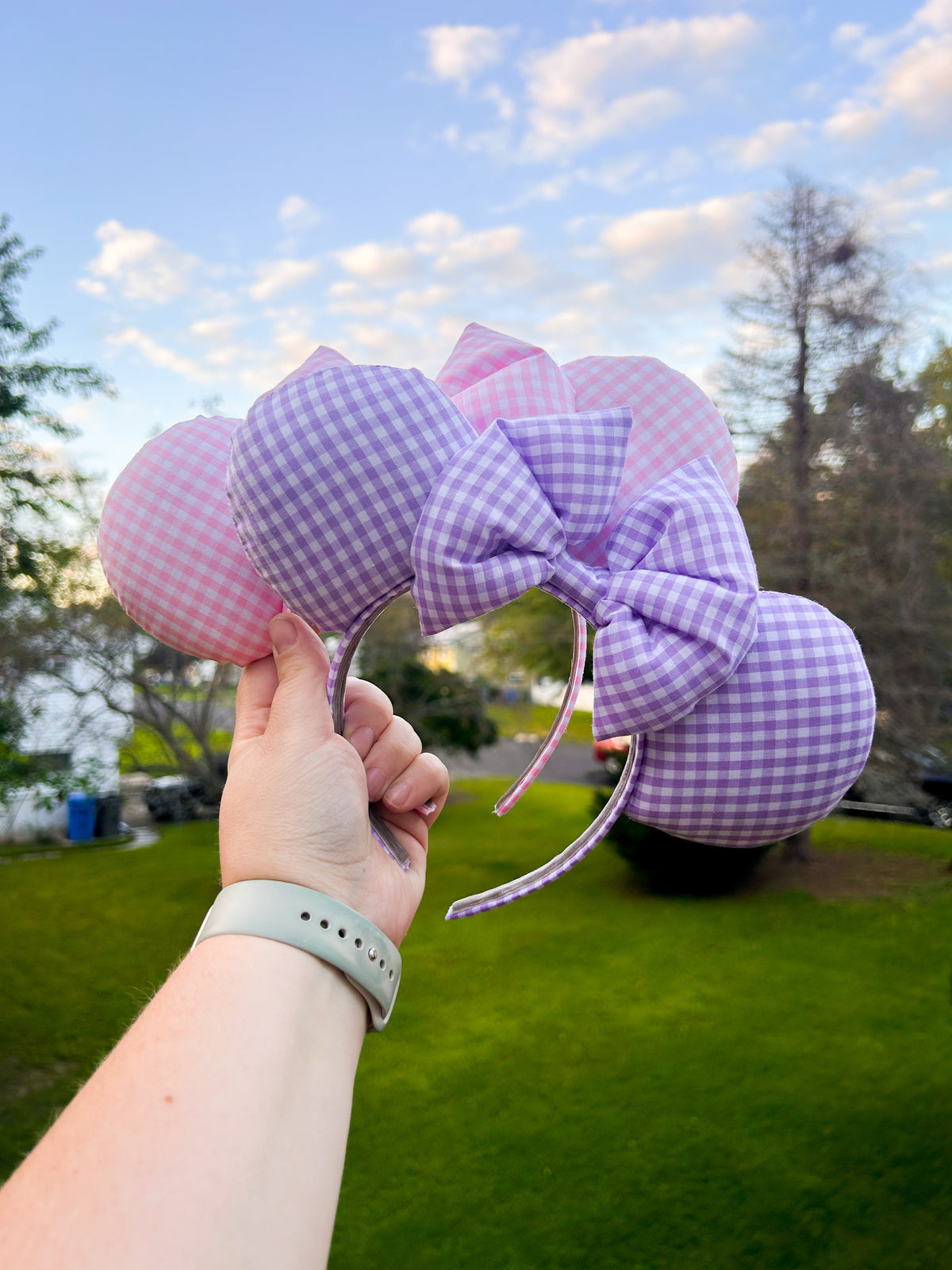 Gingham Mouse Ears | Pick Your Favorite Color