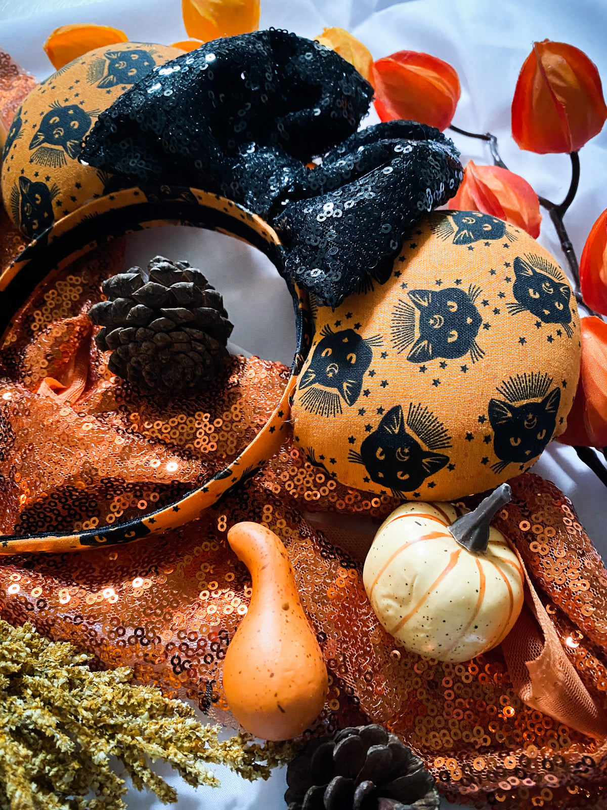 Black Cat Mouse Ears | Spooky Season | Halloween Ears