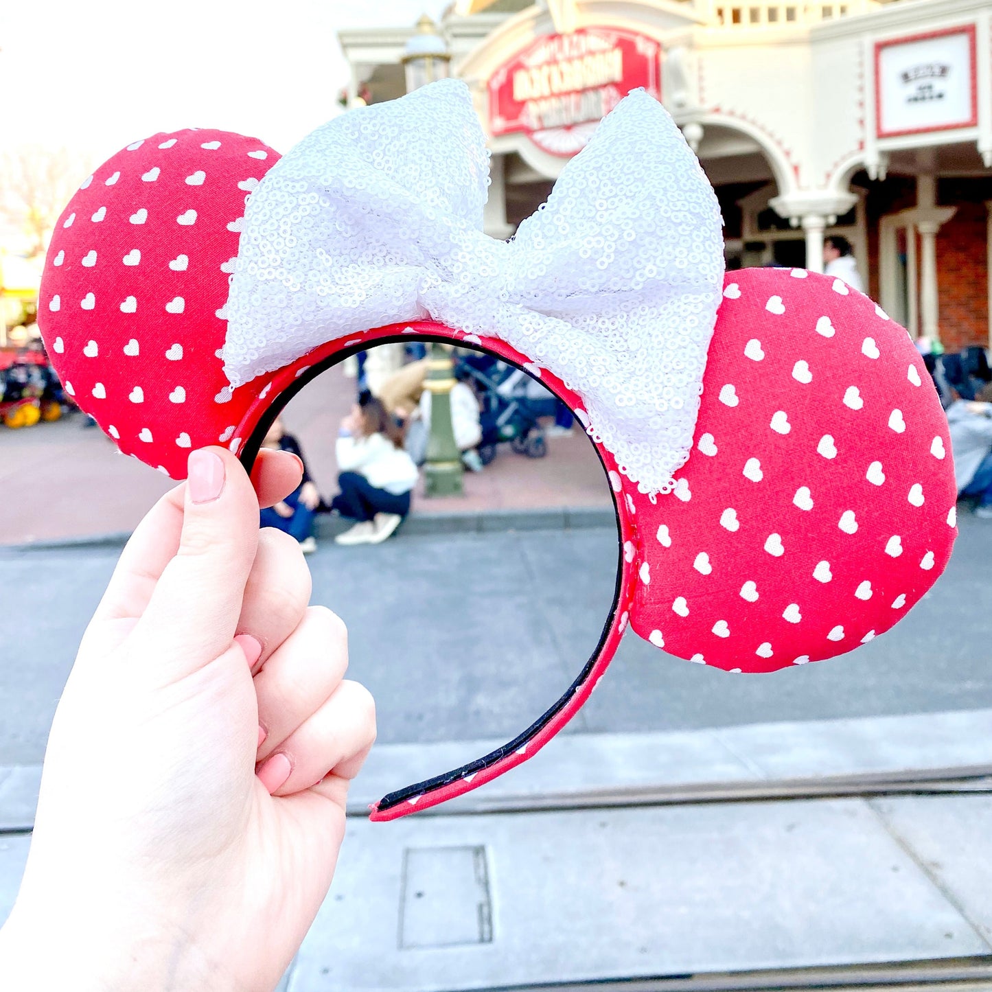 Minnie Valentines Hearts Mickey Mouse Ears