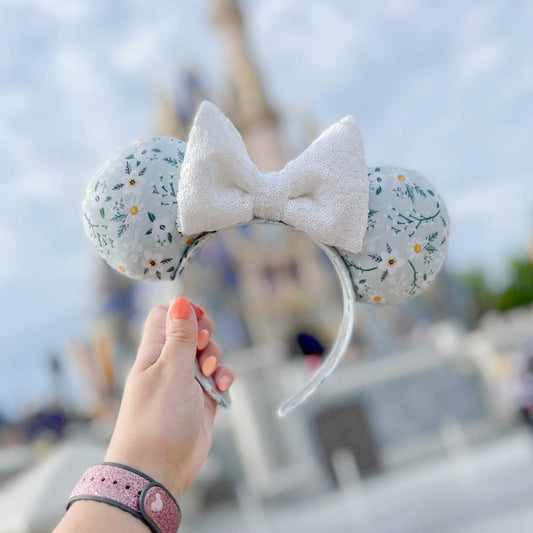 Princess Cinderella Floral Mickey Mouse Ears